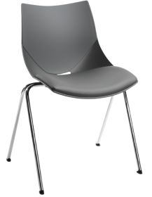 Used Bejot Shell Black Stackable Chair