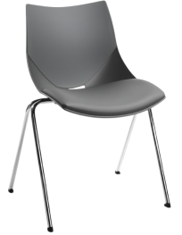 Used Bejot Shell Black Stackable Chair
