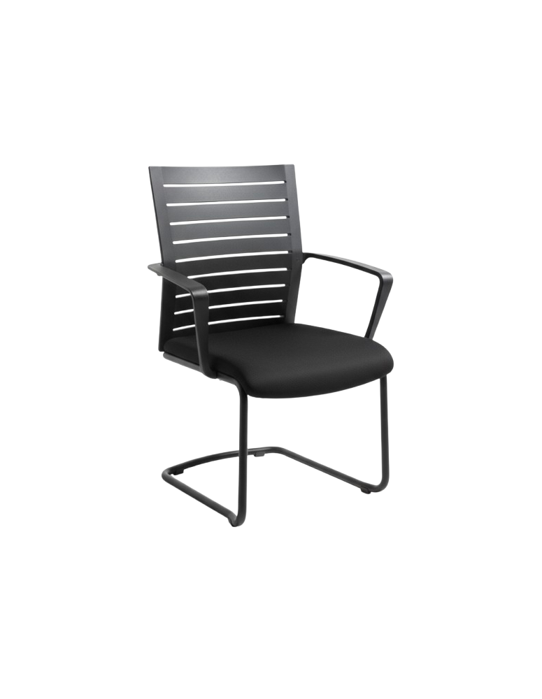 Used Steelcase Grey Conference Chair on Sled Base