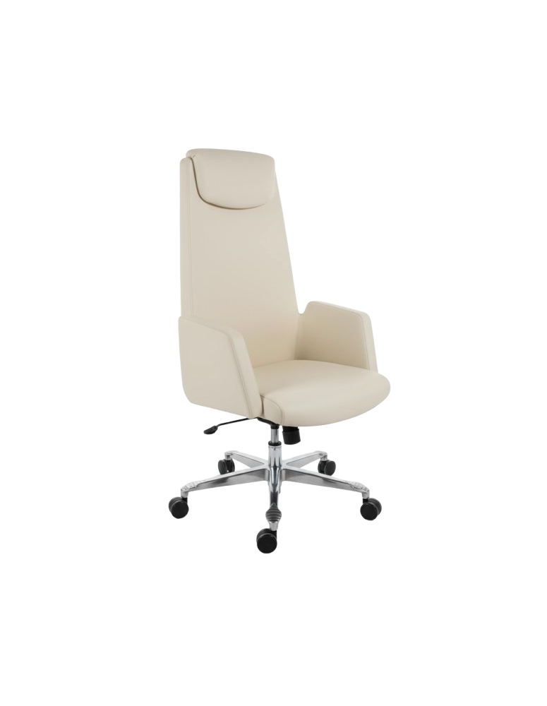 Used Bejot Office Chair, Beige, High Back, for Office and Study