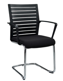 Used Steelcase Conference Chair on Chrome Sled Base