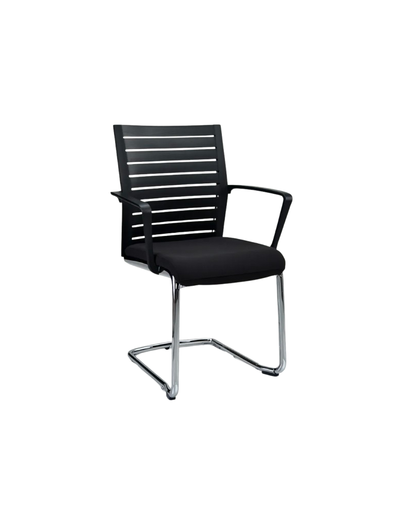 Used Steelcase Conference Chair on Chrome Sled Base
