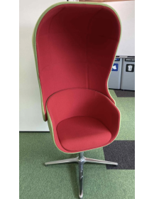 Used Profim NU 11F acoustic armchair – green-red