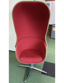 Used Profim NU 11F acoustic armchair – green-red