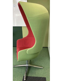 Used Profim NU 11F acoustic armchair – green-red
