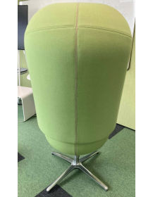 Used Profim NU 11F acoustic armchair – green-red
