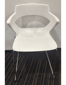 Used BEJOT SKY LINE Chair – White on Sled Base