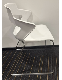 Used BEJOT SKY LINE Chair – White on Sled Base