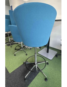 Used BEEN Bar Stool – Blue, Ergonomic, Minimalist