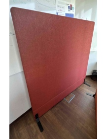 Used BuzziFree acoustic panel – red, freestanding, brand Götessons