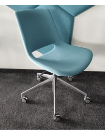 Used Arper Palm Office Chair, Blue, on Wheels