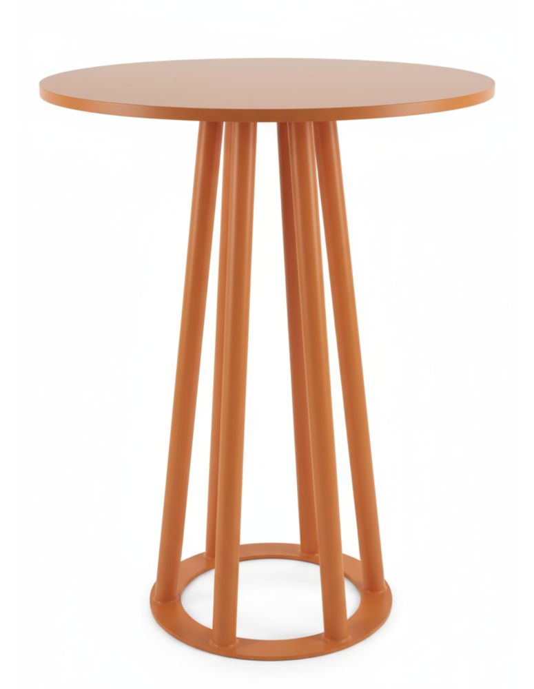 Used High Orange Bar Table – for Restaurants