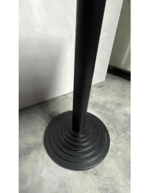 Used Small Square Table 50×50 cm, White Top, Black Base