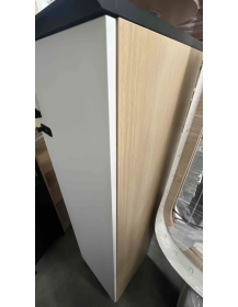 Used narrow lockable cabinet with shelves, practical for office or home