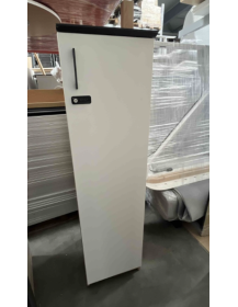 Used narrow lockable cabinet with shelves, practical for office or home