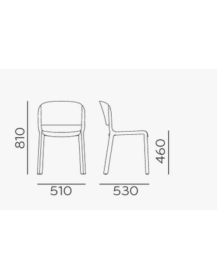 Used DOME 260 chair by Pedrali – green (olive)