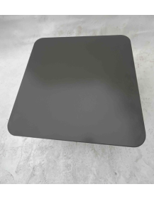 Used Square Coffee Table with Wooden Legs – Grey Top