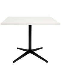 Used White Rectangular Table with Black Metal Leg – 110×55×75 cm
