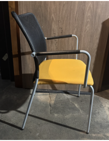 Used PROFIM SUNH2P Chair – Yellow Seat, Grey Backrest