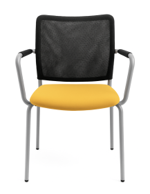 Used PROFIM SUNH2P Chair – Yellow Seat, Grey Backrest