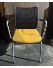 Used PROFIM SUNH2P Chair – Yellow Seat, Grey Backrest