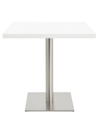 Used White Square Table 80×80×75 cm