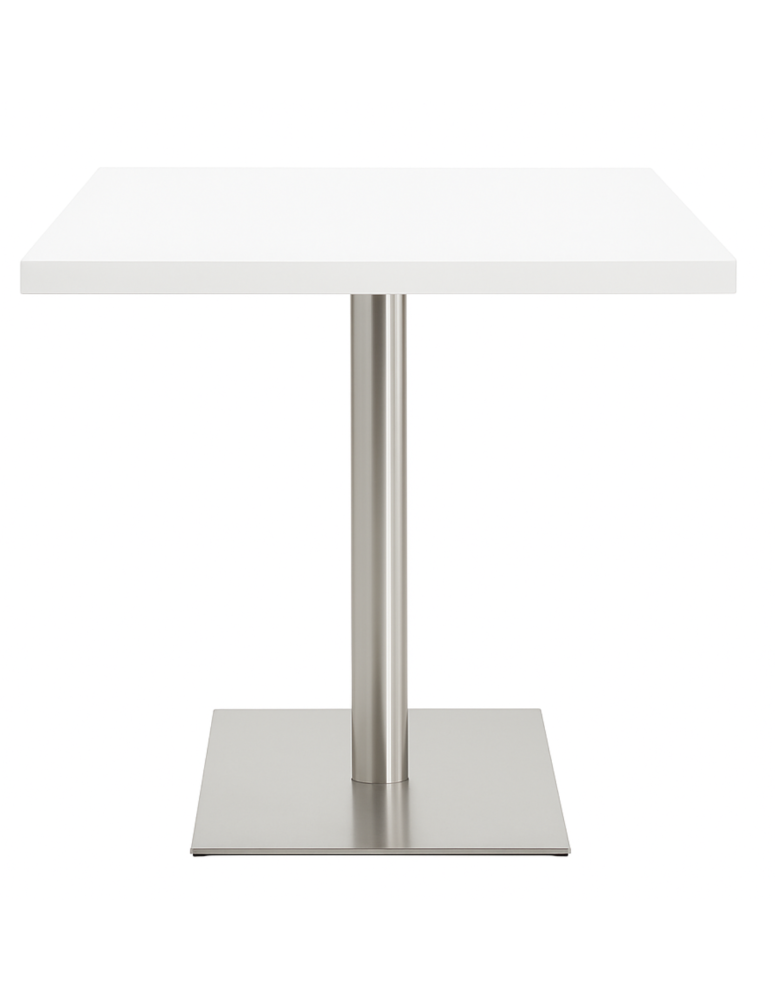 Used White Square Table 80×80×75 cm