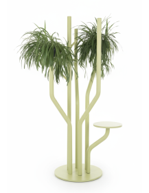 Used large green metal plant stand – height 220 cm