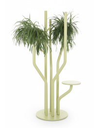 Used large green metal plant stand – height 220 cm