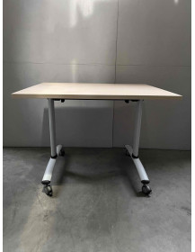 Used Flip Top Desk 100 × 80 cm, mobile, foldable