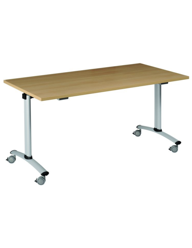Used Flip Top Desk 100 × 80 cm, mobile, foldable