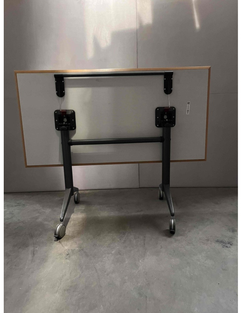 Used Foldable Flip Top Desk 140 × 70 cm on Wheels