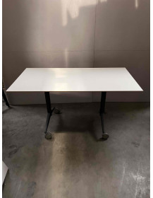 Used Foldable Flip Top Desk 140 × 70 cm on Wheels
