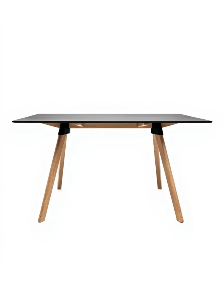Used Rectangular Table 129 × 75 cm – Graphite Top