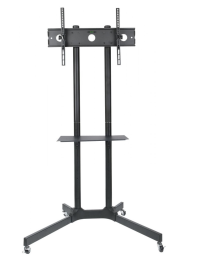 Used Techly ICA-TR6 TV Trolley – Mobile TV Stand with AV Shelf
