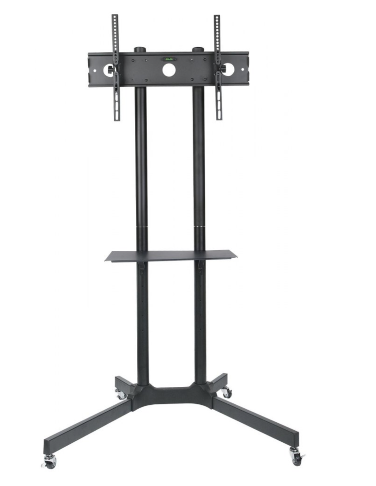 Used Techly ICA-TR6 TV Trolley – Mobile TV Stand with AV Shelf