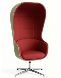 Used Profim NU 11F acoustic armchair – green-red