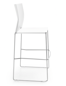 Used Aris Profim 550 CV bar stool – white 70 cm, stackable