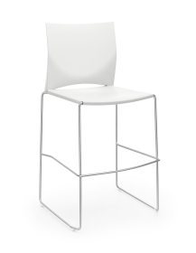 Used Aris Profim 550 CV bar stool – white 70 cm, stackable