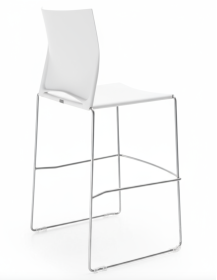 Used Aris Profim 550 CV bar stool – white 70 cm, stackable