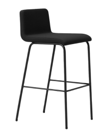 Used B-Free Steelcase bar stool – black, minimalist