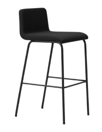 Used B-Free Steelcase bar stool – black, minimalist