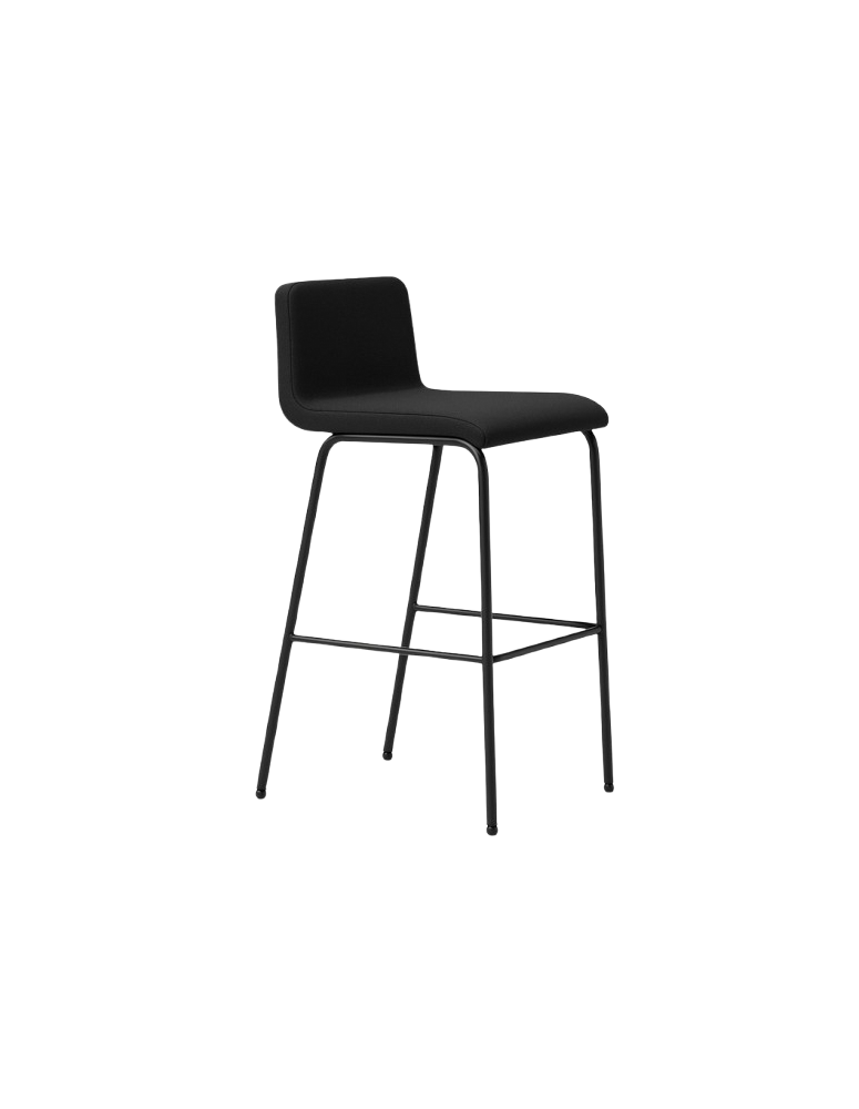 Used B-Free Steelcase bar stool – black, minimalist