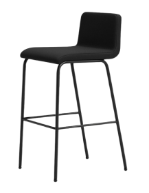 Used B-Free Steelcase bar stool – black, minimalist
