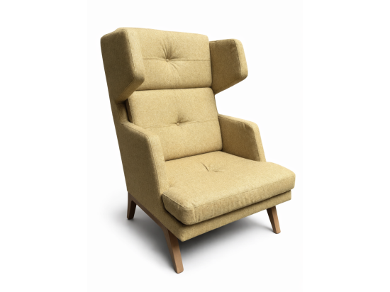 Używany fotel Profim October wysoki, jasnozielony