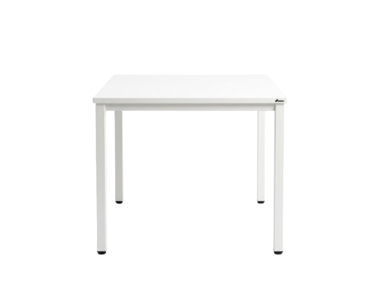 Używany stół biurowy Maro kwadratowy, biały, 80 x 80 cm