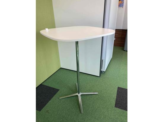 Stolik wysoki biały 80 cm