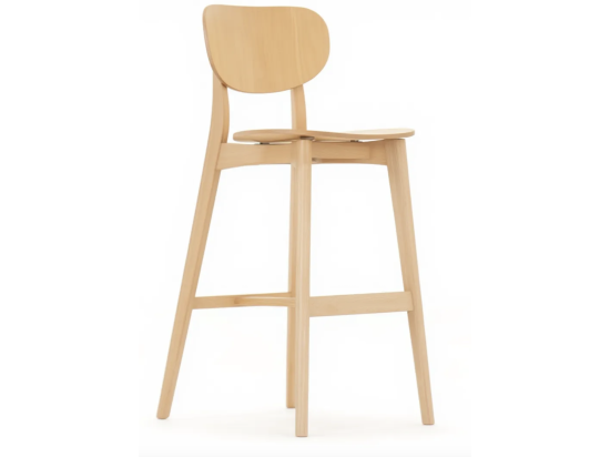 Używany hoker drewniany Allermuir Jaicer Bar Stool do miejsc publicznych