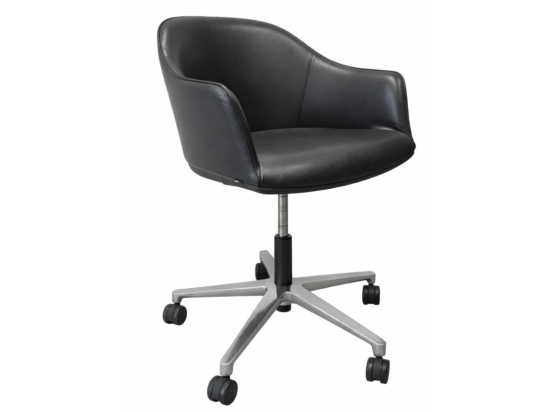 Używane krzesło na kółkach Softshell Vitra czarne