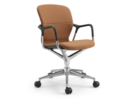 Używane krzesło biurowe konferencyjne Keyn Herman Miller kolor ceglasty